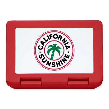 ★ Design colors changeable ★ California sunshine - Lunchbox - red - Front