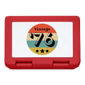 millésime 1976 - Boîte à goûter - rouge - Devant