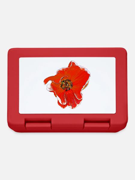 Flowers Rose orange - Lunchbox - red