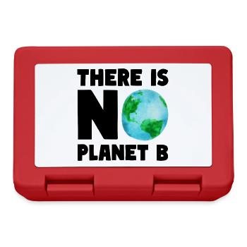 THERE IS NO PLANET B Umwelt Natur Klima - Brotdose - Rot - Vorne
