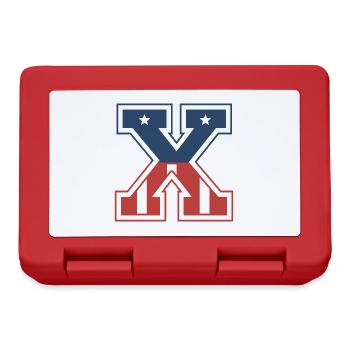 Buchstabe X USA - Brotdose - Rot - Vorne