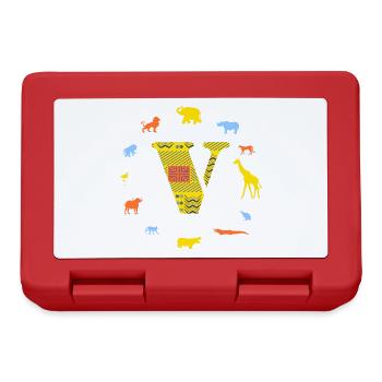 africa v - Lunchbox - red - Front