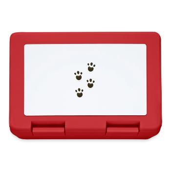 Dog Paws Dog Dog Dog Friend Gift Idea - Lunchbox - red - Front