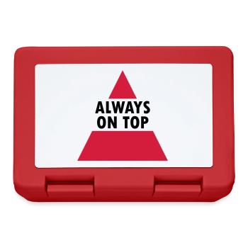Always on top (geteiltes Dreieck) - Brotdose - Rot - Vorne