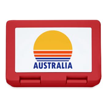 Australia (geteilte Sonne) - Brotdose - Rot - Vorne