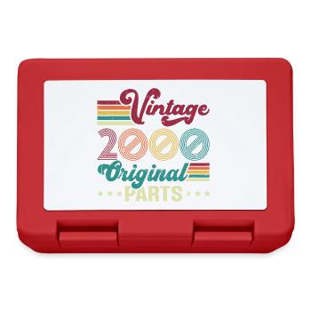 Vintage 2000 Original, Geburtstagsgeschenk - Brotdose - Rot - Vorne