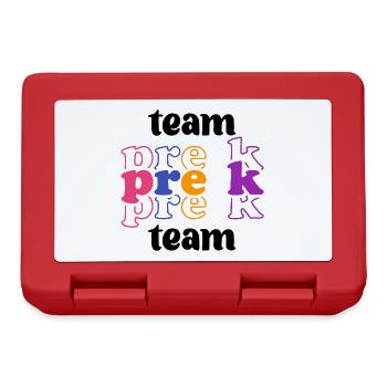 Pre-K Team - Pre Kindergarten Teacher - Lunchbox - red - Front