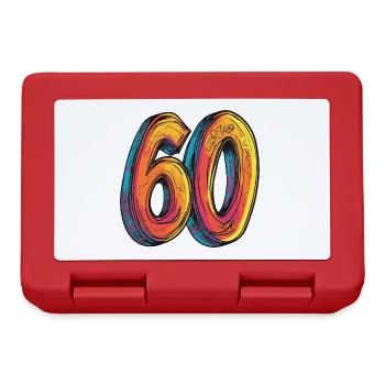 60 Number Comic - Lunchbox - red - Front