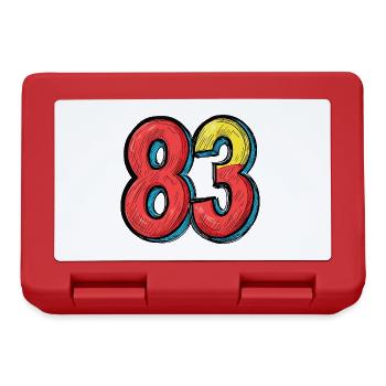 83 Number Comic - Lunchbox - red - Front