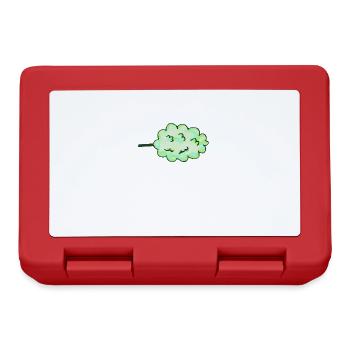 Barbe à papa vert - Boîte à goûter - rouge - Devant