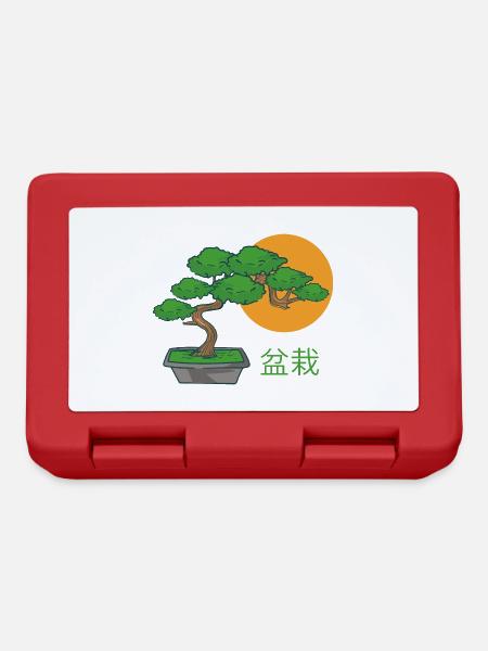 Bonsai Kleiner Baum - Brotdose - Rot