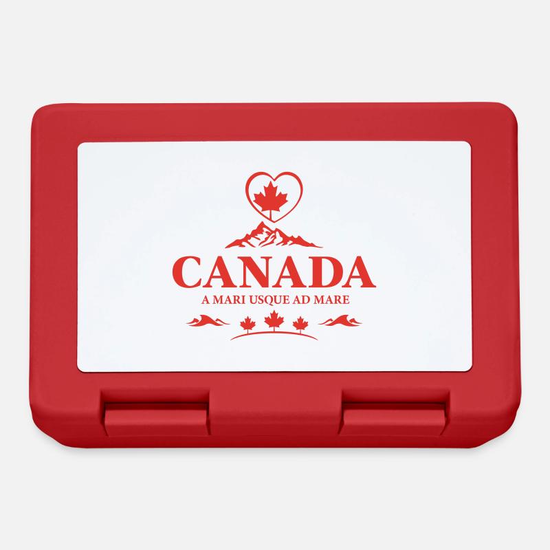 Kanada Vancouver Montreal Toronto Maple Leaf Berge - Brotdose - Rot