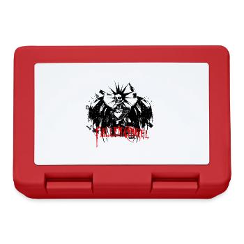 Evil Punk Fallen Angel Grafik Fallen Angel Inschrift - Brotdose - Rot - Vorne