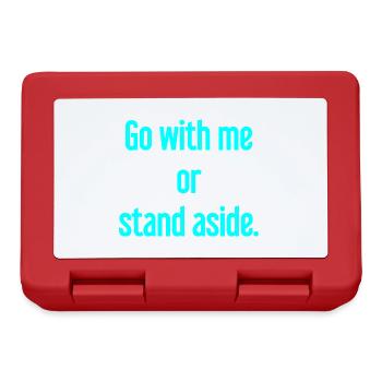 Walk with or aside - Lunchbox - red - Front