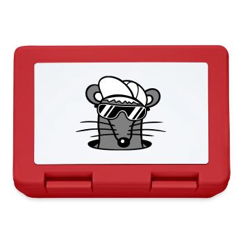 Souris Lunettes de soleil Cool Cappy Trou de sol Trou de souris - Boîte à goûter - rouge - Devant