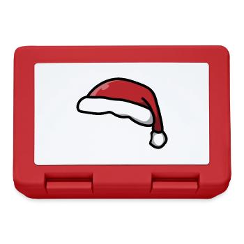 Weihnachtsmütze / Santa hat / chapeau de père Noël - Brotdose - Rot - Vorne