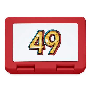 49 Number Comic - Lunchbox - red - Front