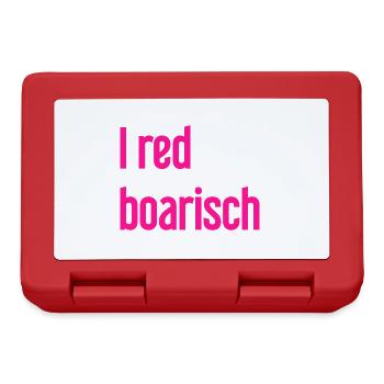 I red boarisch - Brotdose - Rot - Vorne