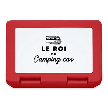 Le Roi du Camping-car Tshirt - Boîte à goûter - rouge - Devant