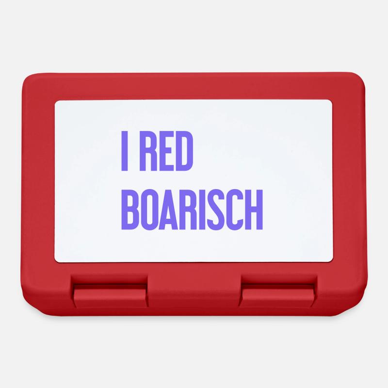 I red boarisch - Brotdose - Rot