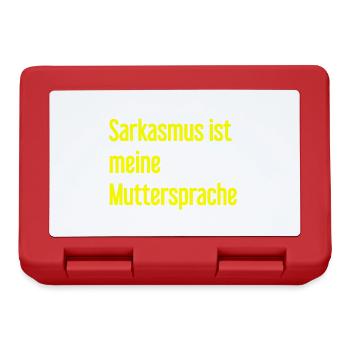 Sarcasme Pro - Boîte à goûter - rouge - Devant