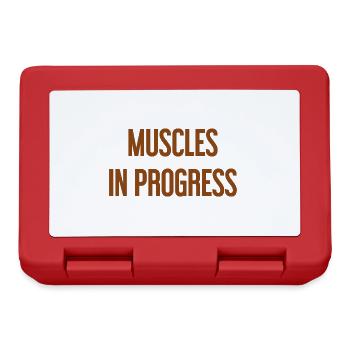 Muscles in Progress - Lunchbox - red - Front