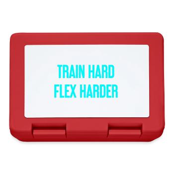 Train Hard Flex Harder - Lunchbox - red - Front