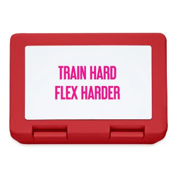 Train Hard Flex Harder - Lunchbox - red - Front