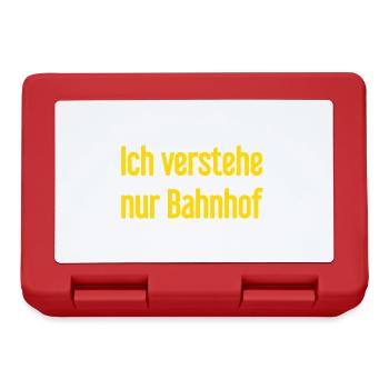 Ich verstehe nur Bahnhof - Brotdose - Rot - Vorne