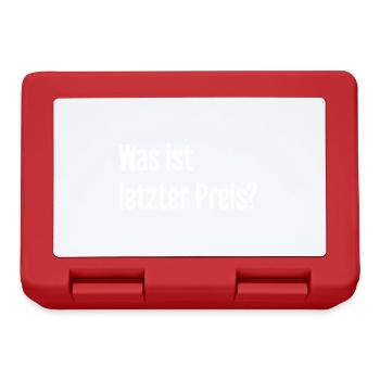 Was ist letzter Preis? - Brotdose - Rot - Vorne