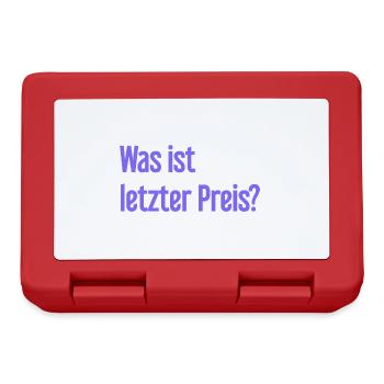 Was ist letzter Preis? - Brotdose - Rot - Vorne