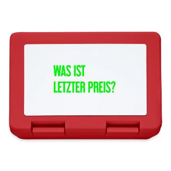 What is last price? - Lunchbox - red - Front