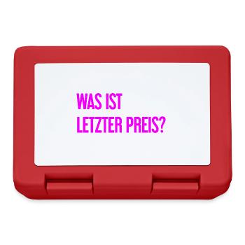 What is last price? - Lunchbox - red - Front