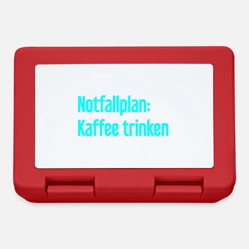 Coffee Contingency Plan - Lunchbox - red