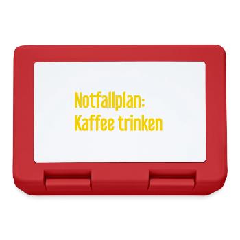 Coffee Contingency Plan - Lunchbox - red - Front