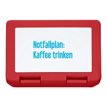 Coffee Contingency Plan - Lunchbox - red - Front