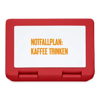 Plan d’urgence pour le café - Boîte à goûter - rouge - Devant