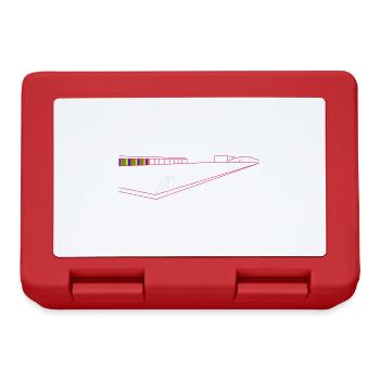 Tooting Lido in Pink - Lunchbox - red - Front