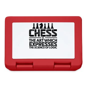 L’art des échecs exprime la science logique Le maître d’échecs - Boîte à goûter - rouge - Devant