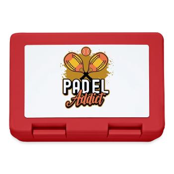 Padel addict, Padel tennis - Lunchbox - red - Front