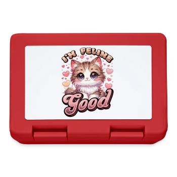 Drôle De Chat Dame, Chat Maman - Boîte à goûter - rouge - Devant