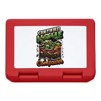 Composting Enthusiast Vermiculture Kompostierung - Lunchbox - red - Front