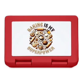 Baking Superpower Baker Dessert Confectioner - Lunchbox - red - Front