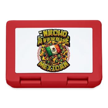 Nacho Average Mexican - Mexican Food Nachos - Lunchbox - red - Front