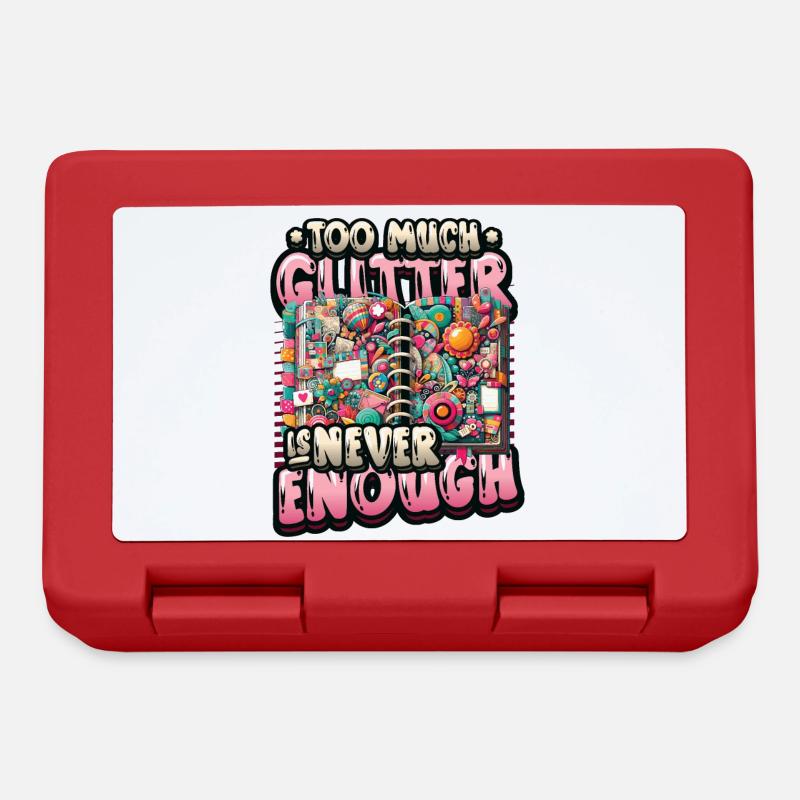 Mädchen Scrapbooking Sammelalben Sticker - Brotdose - Rot