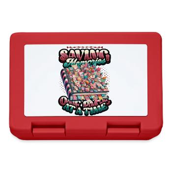 Mädchen Scrapbooking Enthusiast Scrapbook - Brotdose - Rot - Vorne