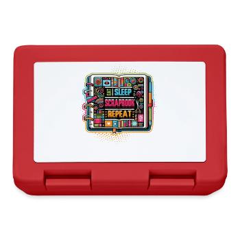 Mädchen Scrapbooking Enthusiast Scrapbook - Brotdose - Rot - Vorne