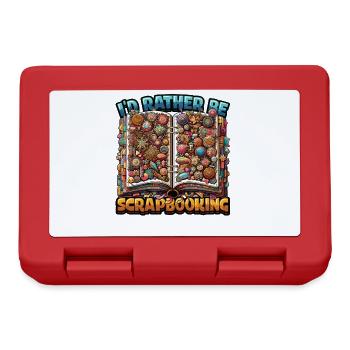 Mädchen Scrapbooking Enthusiast Scrapbook - Brotdose - Rot - Vorne