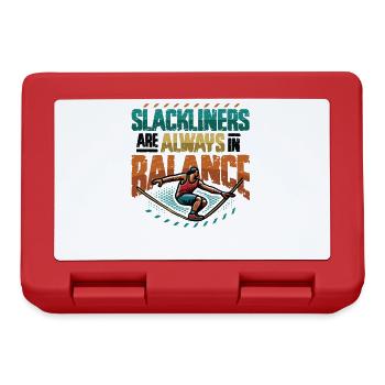 Slackliners Are Always In Balance - Lunchbox - red - Front