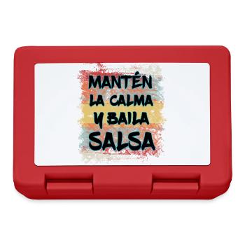 Dance Salsa - Salsa Tanz Geschenk - Brotdose - Rot - Vorne